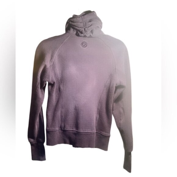 Lululemon Scuba Cuddle Up purple LS Sweater Yoga Athletic Stretch Blend Jacket 4 - Picture 3 of 4